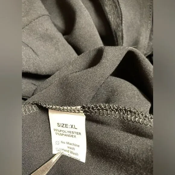 Black cold shoulder mesh sleeve blouse - Picture 2 of 4